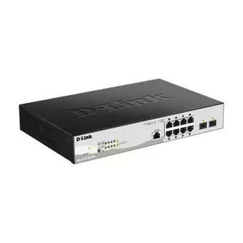 Коммутатор D-Link DGS-1210-10P/ME/B1A 8G 2SFP 8PoE управляемый