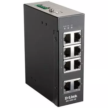 Коммутатор D-Link DIS-100E-8W/A1A 8x100Mb неуправляемый