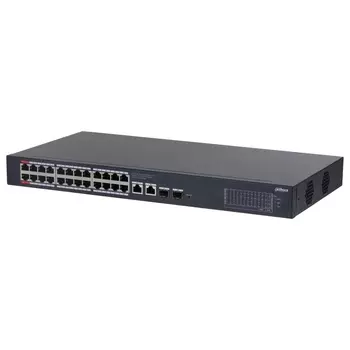 Коммутатор Dahua DH-CS4228-24GT-240 2xКомбо(1000BASE-T/SFP) управляемый