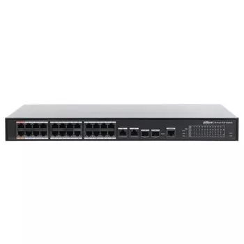 Коммутатор Dahua DH-PFS4226-24ET-240 24x100Mb 2G 22PoE+ 240W управляемый