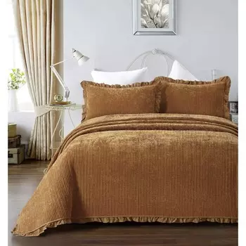 Комплект Arya Home: покрывало 250x260 см, наволочка 50x70 см - 2 шт