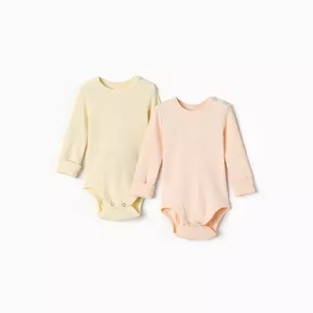 Комплект боди детских MINAKU: Basic Line BABY, рост 74-80 см, цвет молочный, кремовый