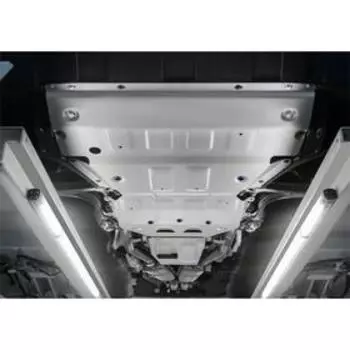 Комплект защит картер и КПП, и РК RIVAL, Porsche Cayenne 2018-н.в., с крепежом, K333.4612.1