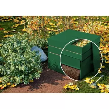 Компостер, 1000 л, оцинкованный, зелёный