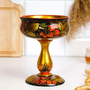 Конфетница, 15х20 см, хохлома