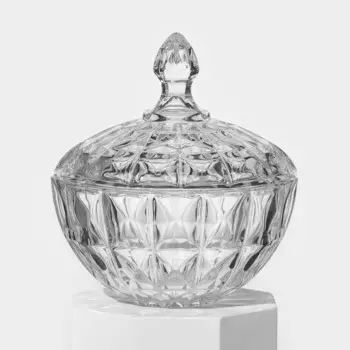 Конфетница, стеклянная, d=16.5 см, h=20 см