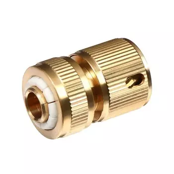 Коннектор, 1/2" (12 мм), быстросъёмное соединение, латунь, Greengo