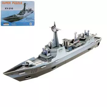 Конструктор 3D картонный «Военный корабль