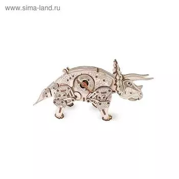 Конструктор деревянный 3D «Динозавр Трицератопс»