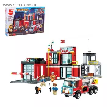 Конструктор «Пожарный штаб», 5 минифигур, 523 детали