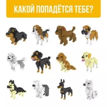 Конструктор - сюрприз Cute dogs, сборная фигура собаки