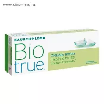 Контактные линзы Biotrue ONE day , -9/8,6, в наборе 30 шт.