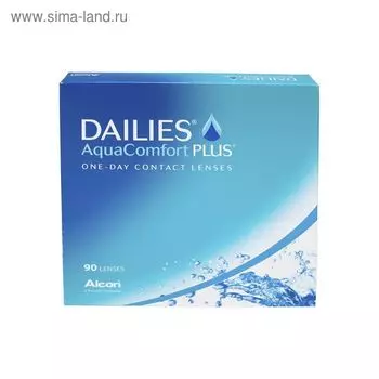 Контактные линзы Focus Dailies AquaComfort+, -2.0/8,7, в наборе 90шт