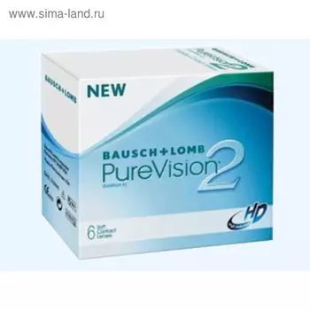 Контактные линзы Pure Vision2 , -5/8,6 в наборе 6 шт.