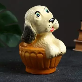 Копилка "Собачка в чашке" 18см