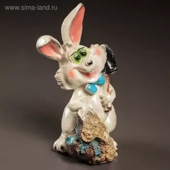 Копилка "Заяц с мешком" 24х11см