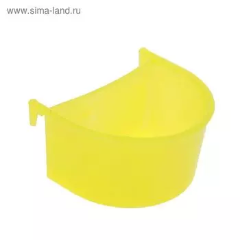 Кормушка для птиц, внутренняя, полукруглая, 80 х 65 х 40 мм, микс цветов