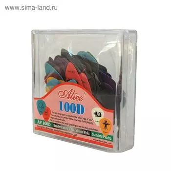 Коробка медиаторов Alice AP-100D целлулоид, 100шт