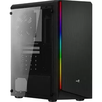 Корпус Aerocool RIFT BG, без БП, ATX, Midi-Tower, черный