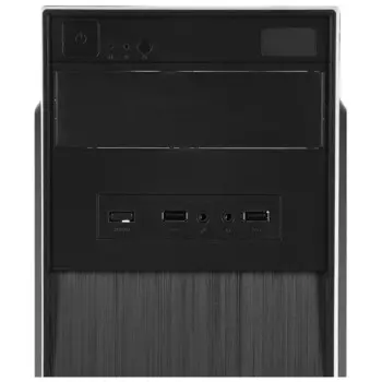 Корпус Digma DC-MATX100-U2 черный без БП mATX 1x80mm 2x120mm 2xUSB2.0 audio