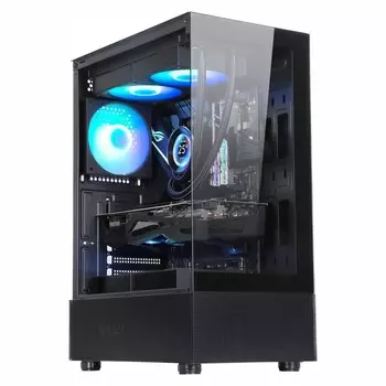 Корпус Formula Crystal Z1 черный без БП ATX 2xUSB2.0 1xUSB3.0 audio bott PSU