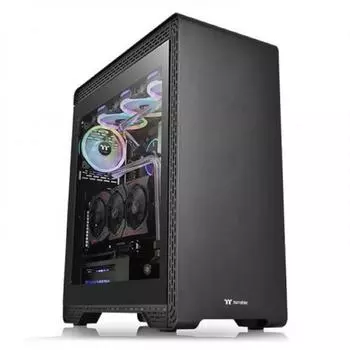 Корпус Thermaltake S500 TG, без БП, ATX, Midi-Tower, черный