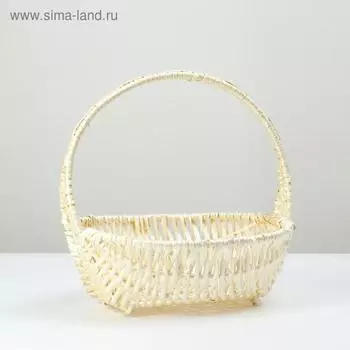 Корзина плетеная, 33х28х12/32, лоза