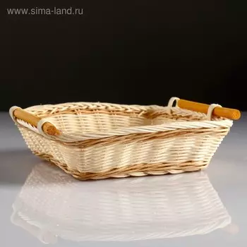 Корзина с ручками, 22227 см, ротанг