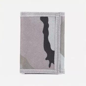Кошелёк на липучке, цвет серый