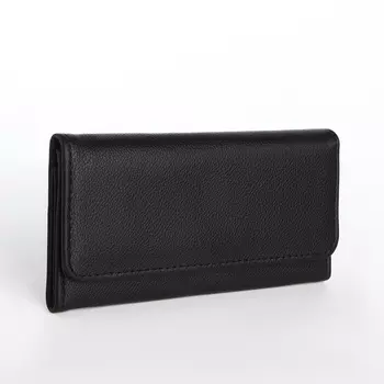 Кошелёк женский на магните, 19.51.59.5 см, чёрный