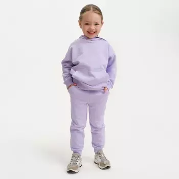 Костюм для девочки (худи, брюки) KAFTAN Basic line, размер 30 (98-104 см), лиловый