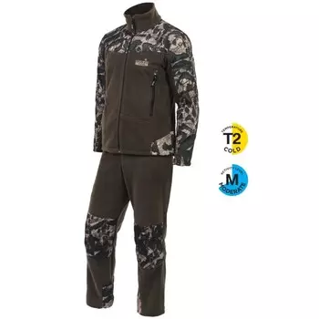 Костюм флисовый Norfin BERINGS CAMO Green 01, размер S