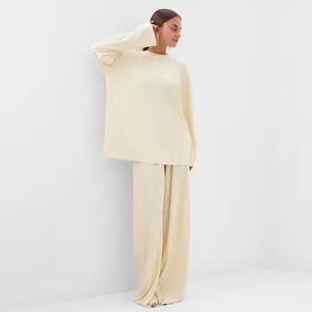 Костюм женский (блуза, брюки) MIST Classic collection, размер 40-42, бежевый