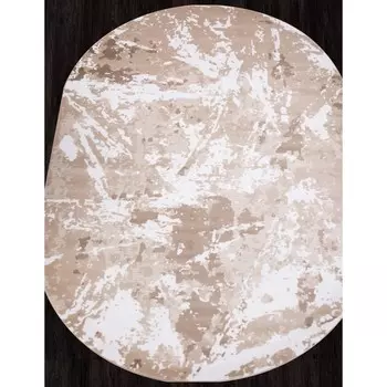 Ковёр овальный Valencia deluxe D943, размер 150x230 см, цвет beige-brown