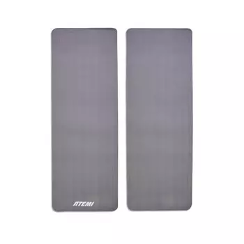 Коврик для фитнеса и йоги Atemi OMP-AYM1GY, NBR, 183x61x1,0 см, серый