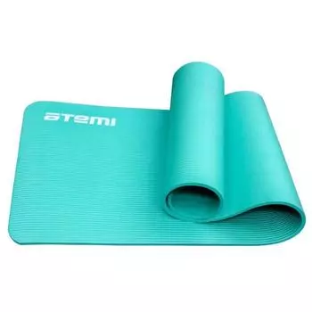 Коврик для йоги и фитнеса Atemi AYM05BE, NBR, 183x61x1 см, голубой