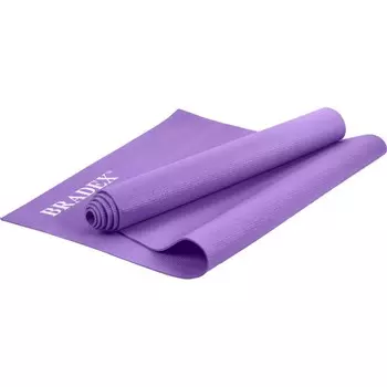 Коврик для йоги и фитнеса Bradex SF 0397, 173х61х0,3 см, фиолетовый