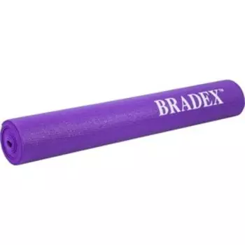Коврик для йоги и фитнеса Bradex SF 0405, 173х61х0,4 см, с рисунком «ВИОЛЕТ»