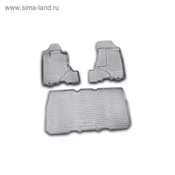 Коврики в салон HONDA Element 2003-2016, 3 шт. (полиуретан)