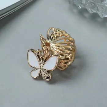 Краб для волос "Берта" петельки, 2,5 см, золото