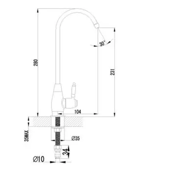 Кран для питьевой воды Lemark Comfort LM4840B