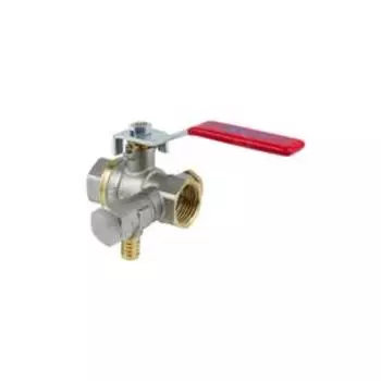 Кран шаровой Aquasfera 1012-02, 3/4", PN 30, внутренняя резьба, со спускником, рычаг