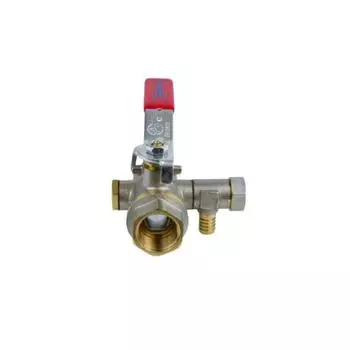 Кран шаровой Aquasfera 1012-03, 1", PN 25, внутренняя резьба, со спускником, рычаг