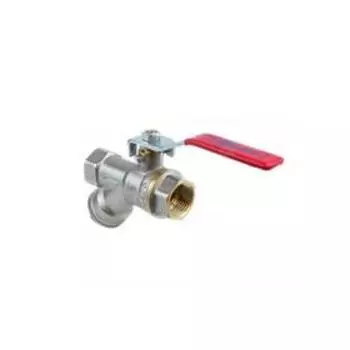 Кран шаровой Aquasfera 1014-03, 1", PN 25, с фильтром, полнопроходной, рычаг