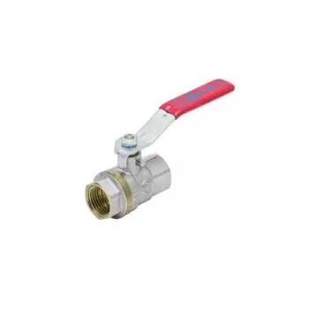 Кран шаровой Aquasfera Euro 1001-03, 1", PN 25, внутренняя резьба, рычаг, латунь, никель