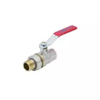 Кран шаровой Aquasfera Euro 1006-02, 3/4", PN 30, с американкой, рычаг, никелированный