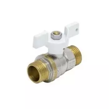 Кран шаровой Aquasfera Standard 1105-03, 1", PN 25, наружная резьба, бабочка, никель