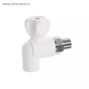 Кран шаровой для радиатора OTMO, 20 х 1/2", угловой, наружная резьба