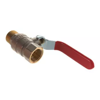 Кран шаровой ROMMER RBV-0002-0210315, 1/2", внутренняя/наружная резьба, рычаг
