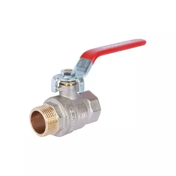 Кран шаровой ROMMER RBV-0002-0210320, 3/4", внутренняя/наружная резьба, рычаг